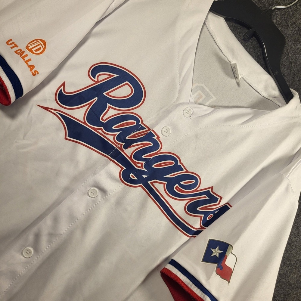 Texas Rangers Jacob deGrom 48 Jersey Mens XL White UT Dallas Stadium Giveaway